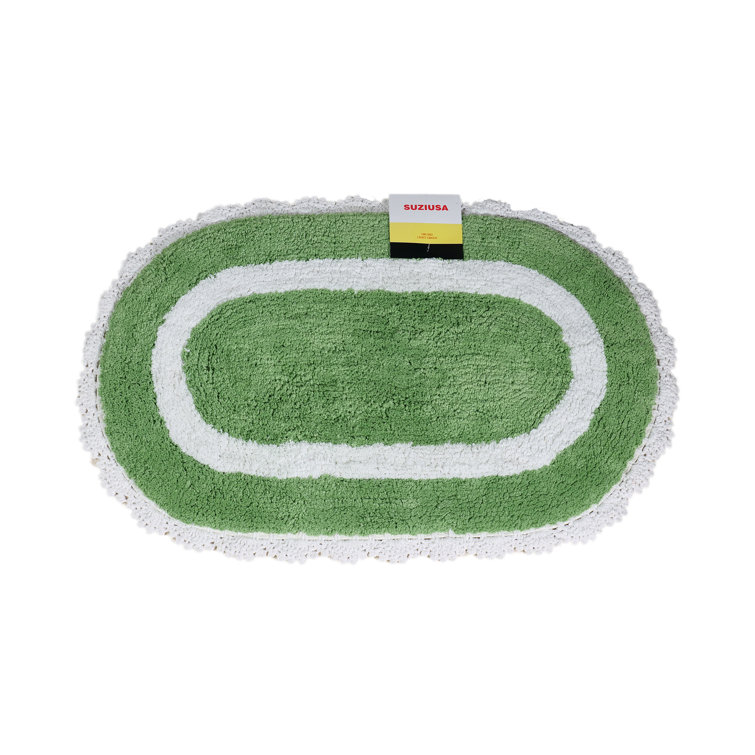 SuziUSA 100 Cotton Bath Mat with NonSlip Backing Wayfair